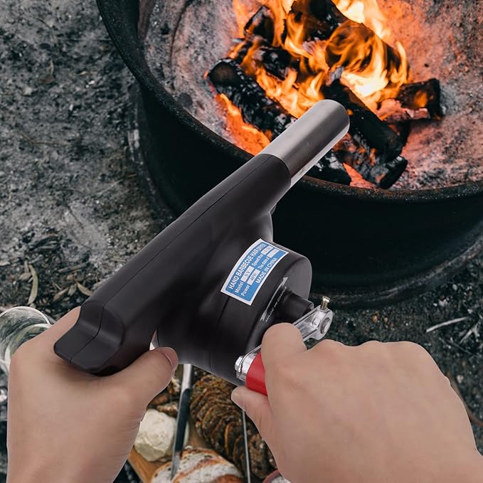 FireStarter: Portable Hand Crank BBQ Air Blower