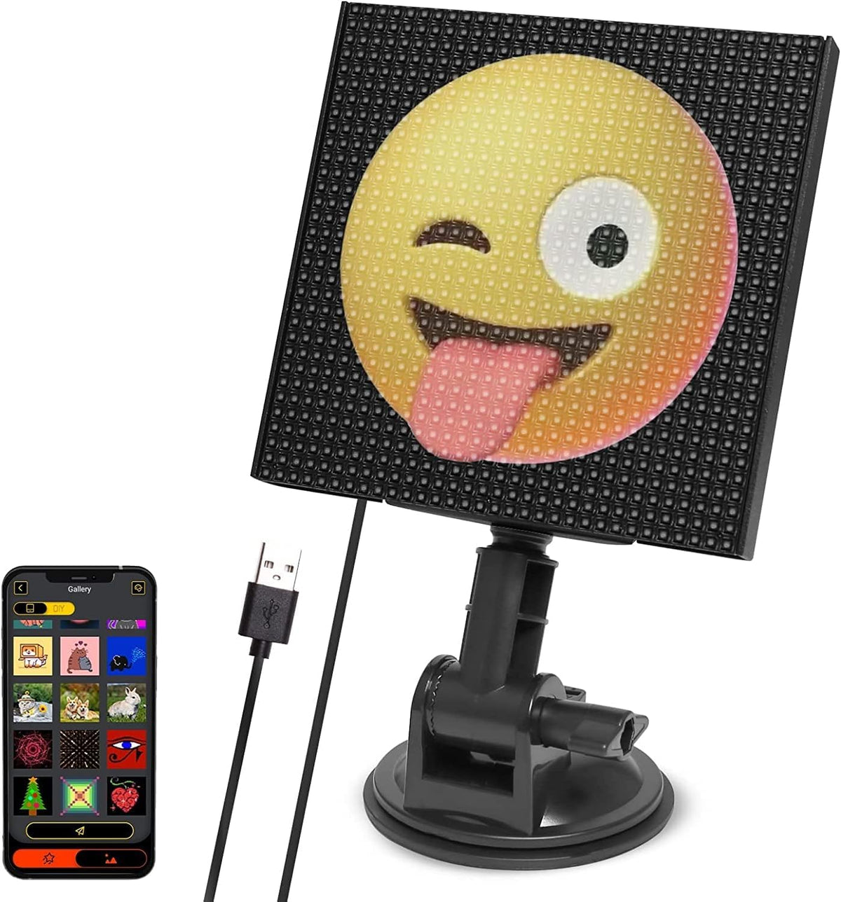 Pixo: Programmable LED Pixel Display Screen with Bluetooth App Control