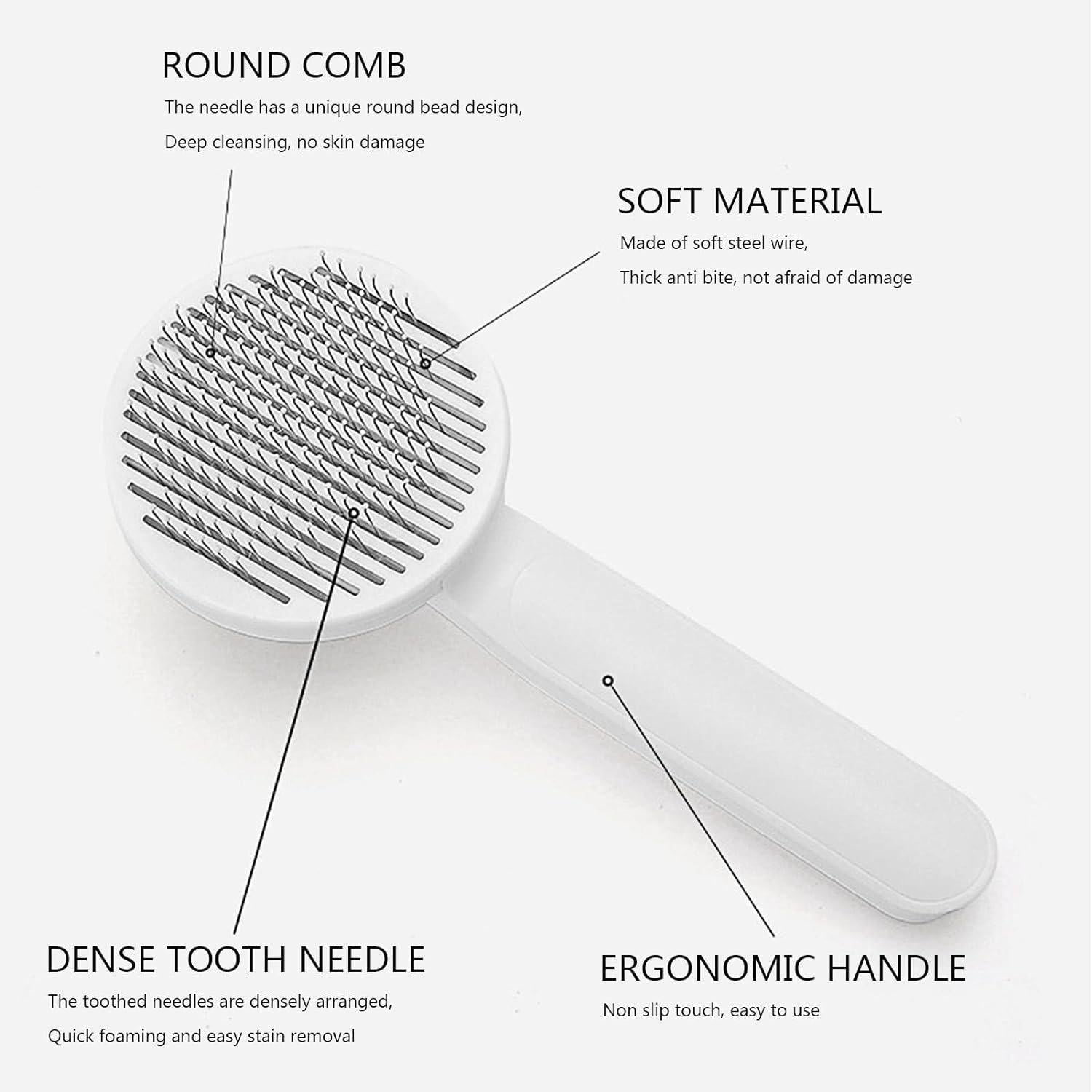 Frush: Furry Friend comb with Retractable Bristles