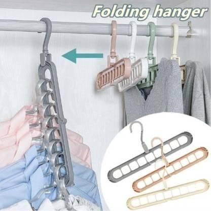 ☆ Custom Garage Hanger CK Ver.3 Hangaroo: 3-Pack Space-Saving Folding Hangers with 360° Swivel Hook &