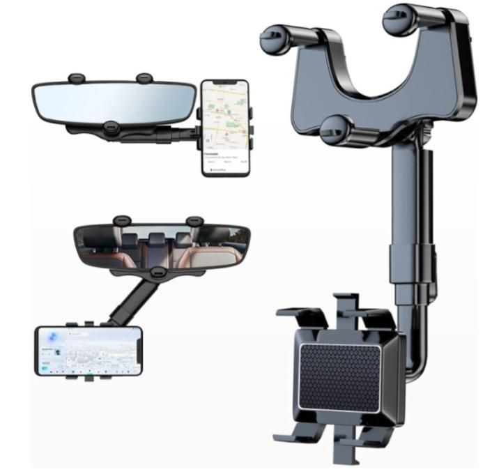 MirrorGrip: Rearview Mirror Phone Holder