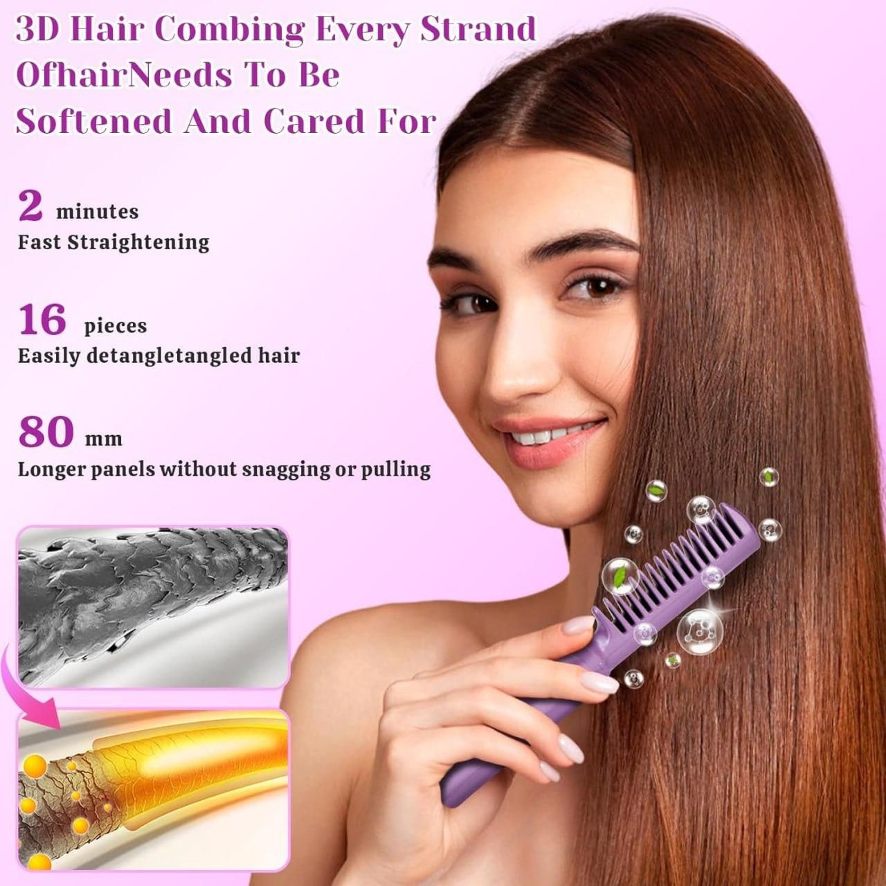 EasyStraight: Cordless Hair Comb