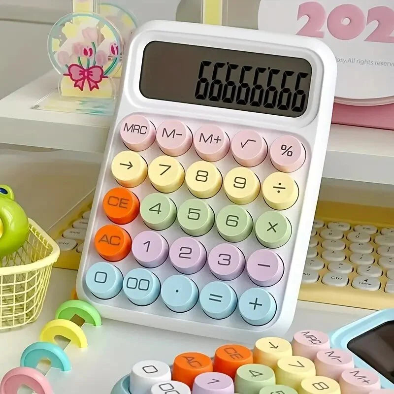 Pastel: Cute & Quirky Pastel Colours Aesthetic Calculator (12-Digit Display)