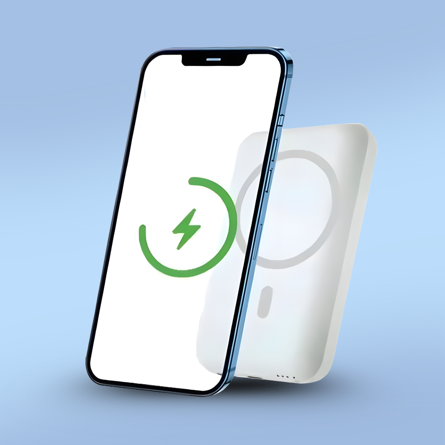 MagPod: Slim MagSafe Battery Pack with Lightning port, Portable Wireless Power Bank with Qi wireless Charging & Magsafe Support