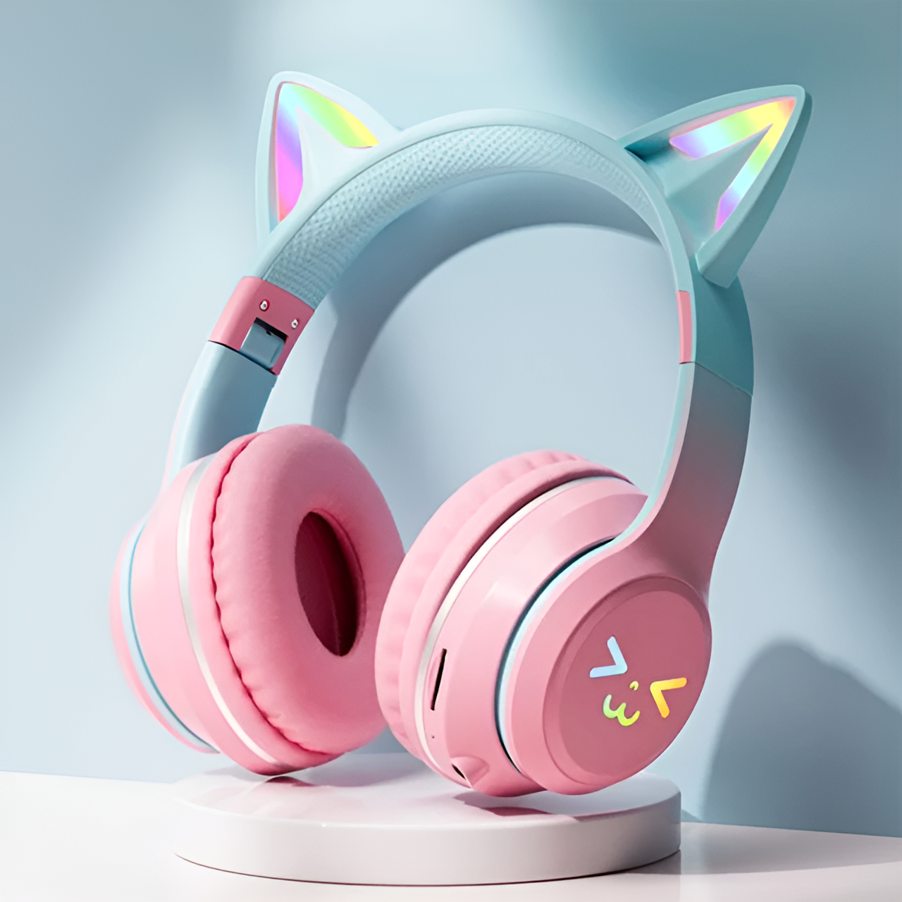 KittyHead: Wireless Cat Ear Headset with RGB Lights