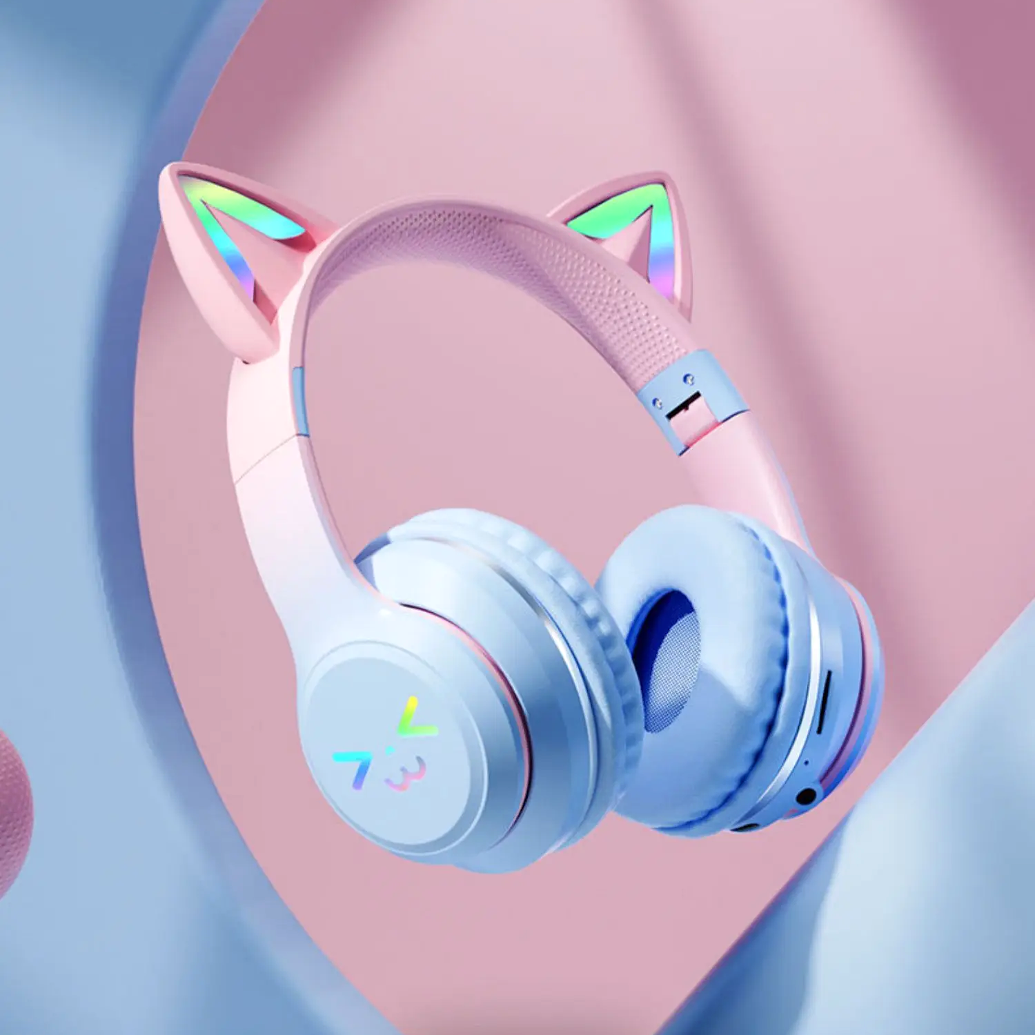 KittyHear: Wireless Cat Ear Headset with RGB Lights