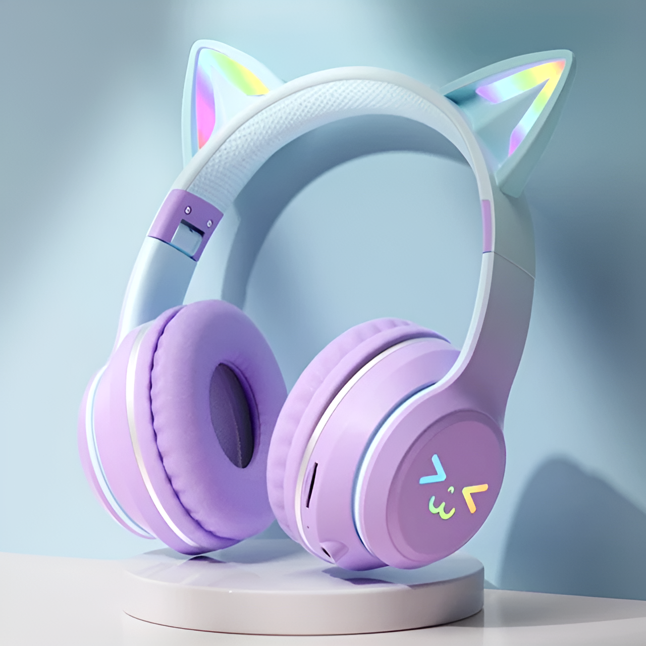 KittyHear: Wireless Cat Ear Headset with RGB Lights