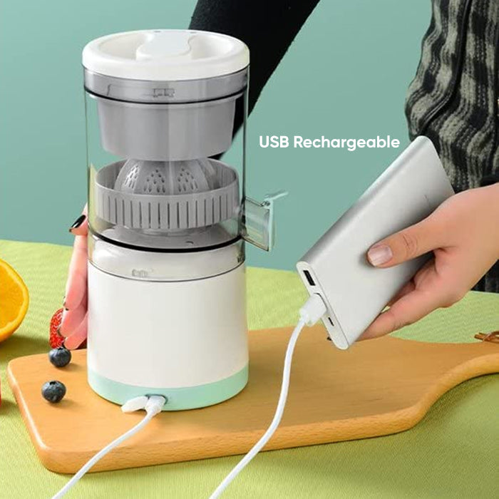 Pulpo: USB Rechargeable Electric Citrus Juicer – Portable Lemon & Orange Squeezer with High Juice Yield, 45W Motor & Easy Travel Design for Fresh Juice On-the-Go