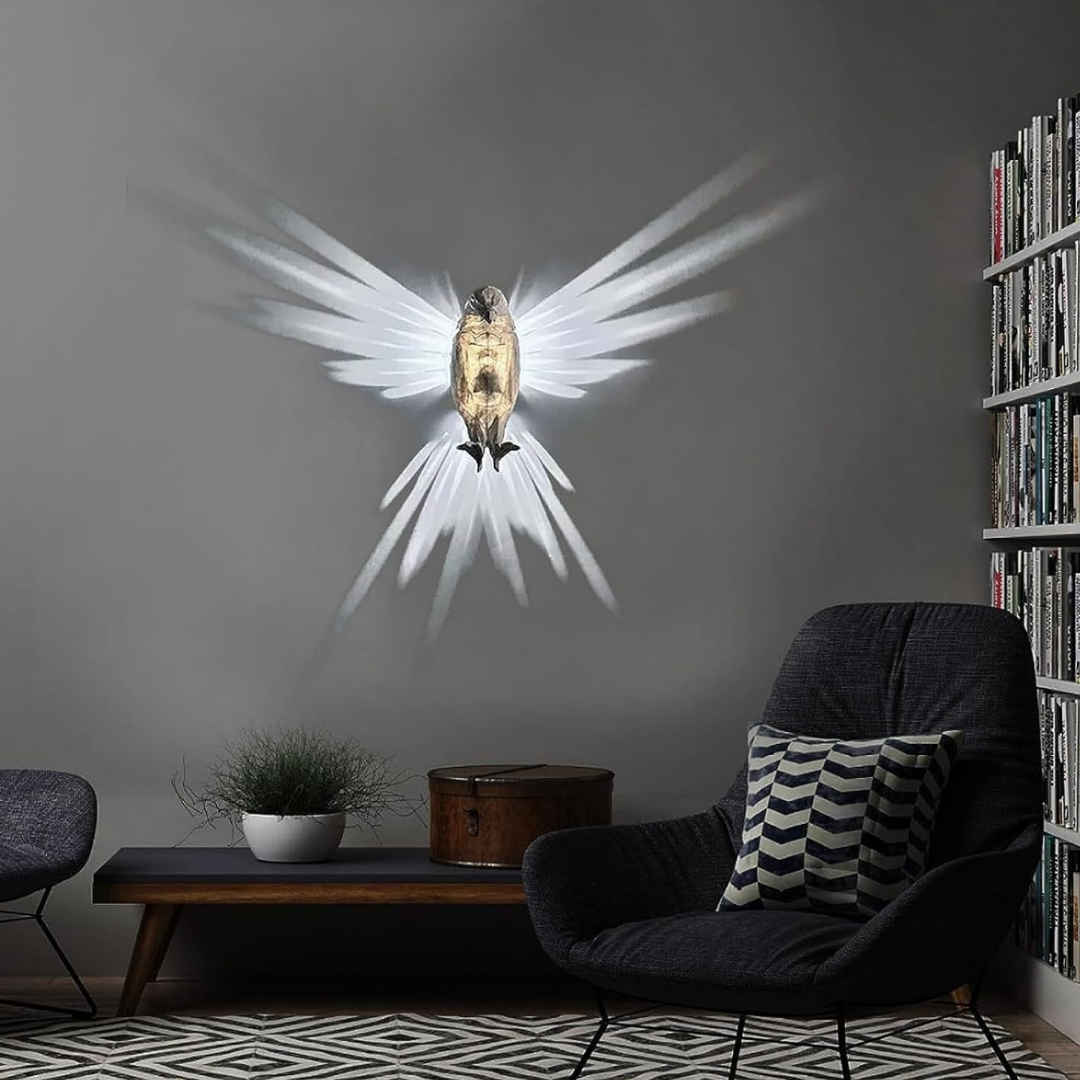 Raptor: Wall Mounted Eagle Wings 3D Decor LED Lamp & Night Light