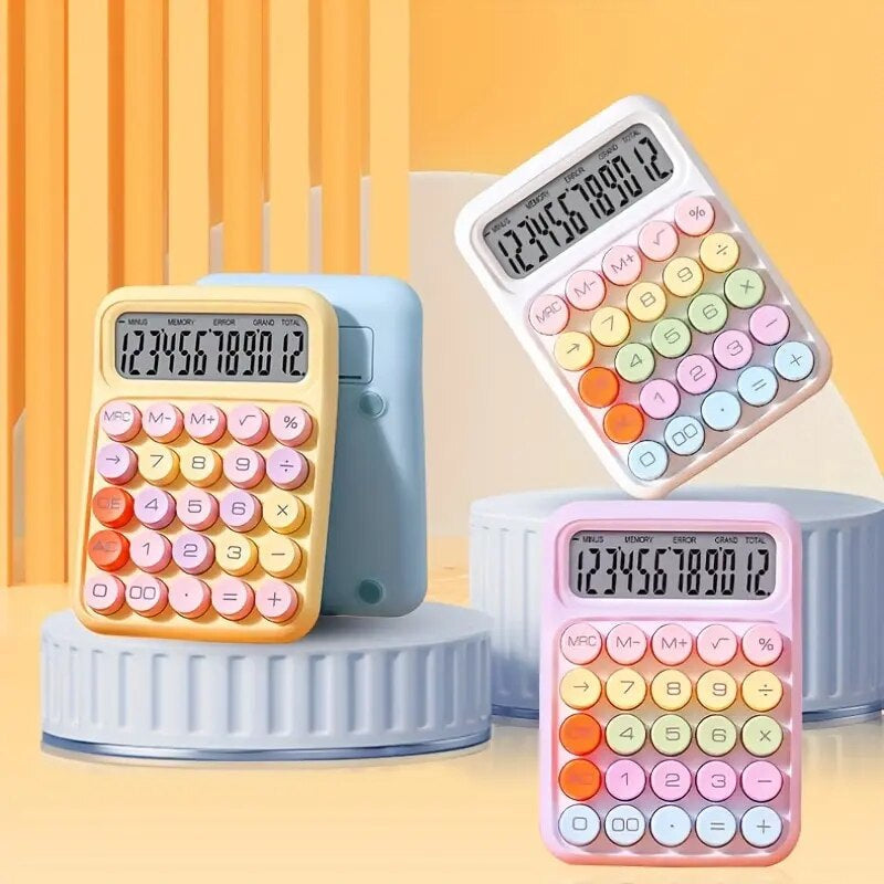 Pastel: Cute & Quirky Pastel Colours Aesthetic Calculator (12-Digit Display)