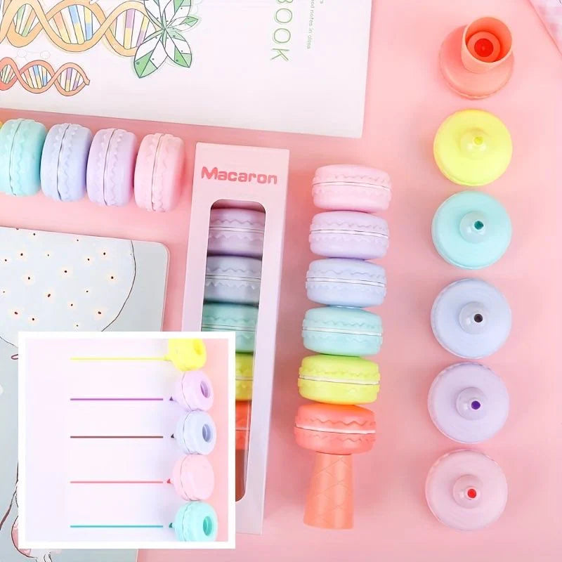 Macaron: Pastel 6 Highlighter Set