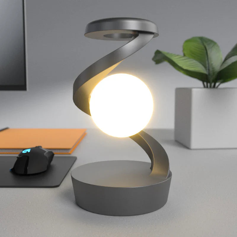 Beyond: Rotating Suspension RGB LED Lamp with Wireless Charger & Gesture Control