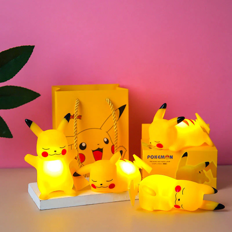 PikaGlow: 4 Pcs Pokémon Night Light