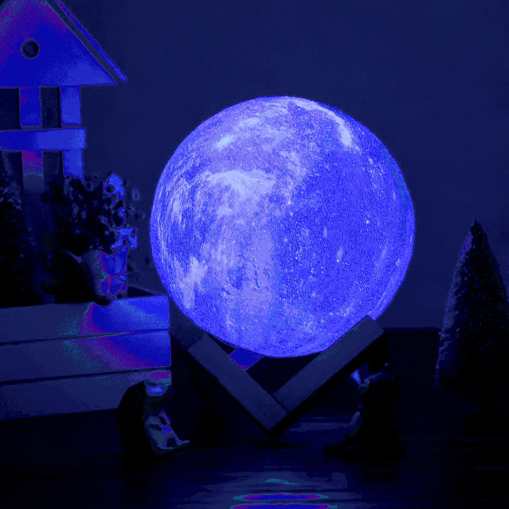LunaGlow: RGB Moon Lamp