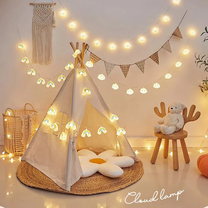 Cloudy: Cloud & Rainbow Decor String Fairy Lights