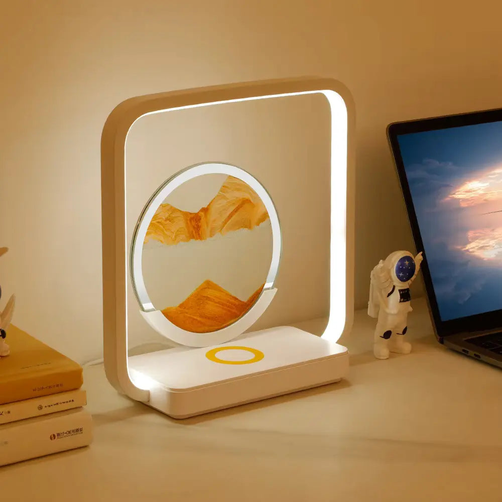 SandX: 3D Wireless Charging Quicksand LED Lamp