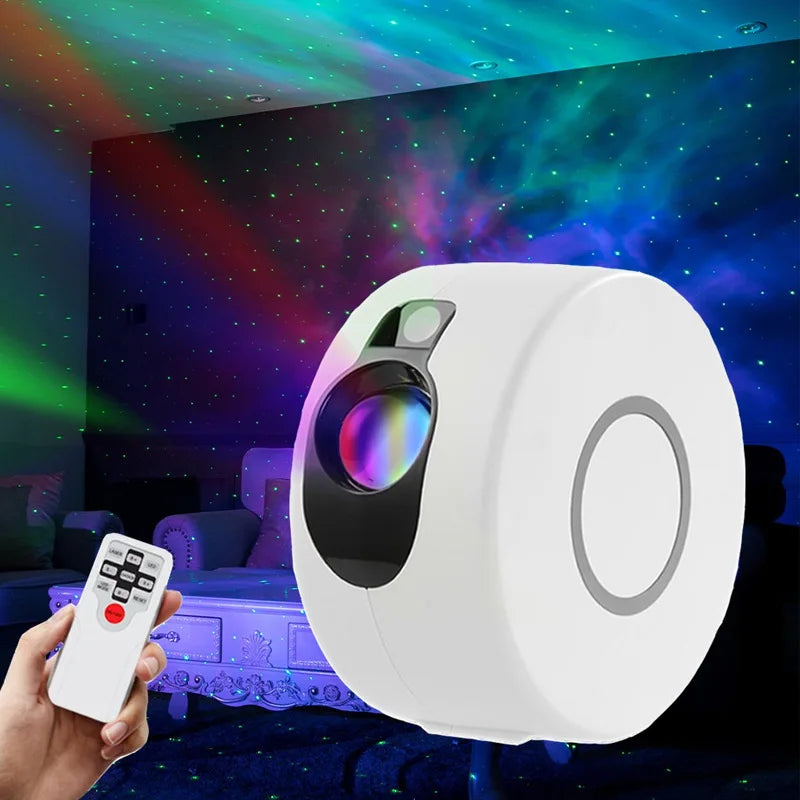 Halo: Upgraded Galaxy Projector with Rotating Lasers & Bluetooth Speaker (Type-C)