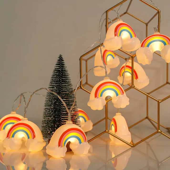 Cloudy: Cloud & Rainbow Decor String Fairy Lights