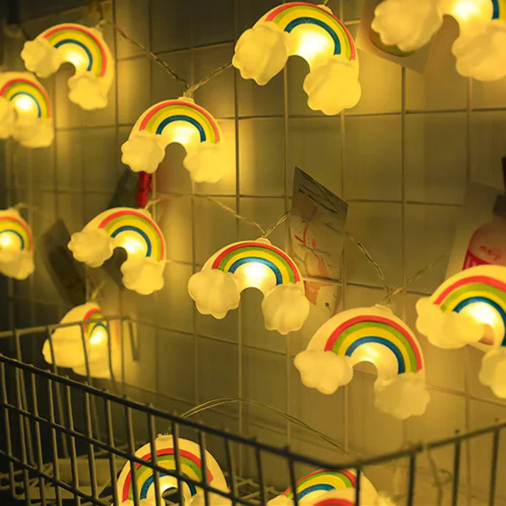 Cloudy: Cloud & Rainbow Decor String Fairy Lights