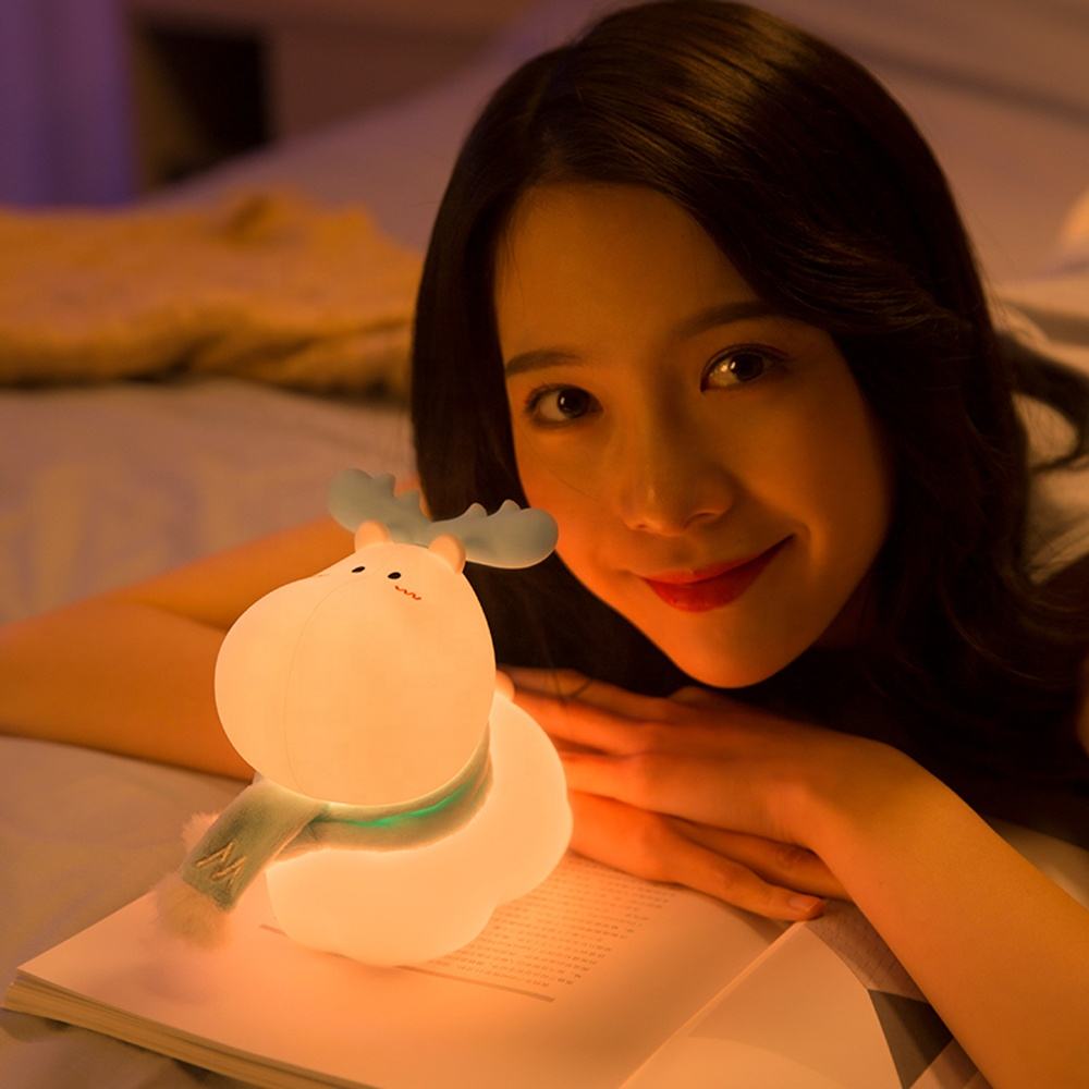 GlowDeer: Cute Reindeer LED Silicon Lamp