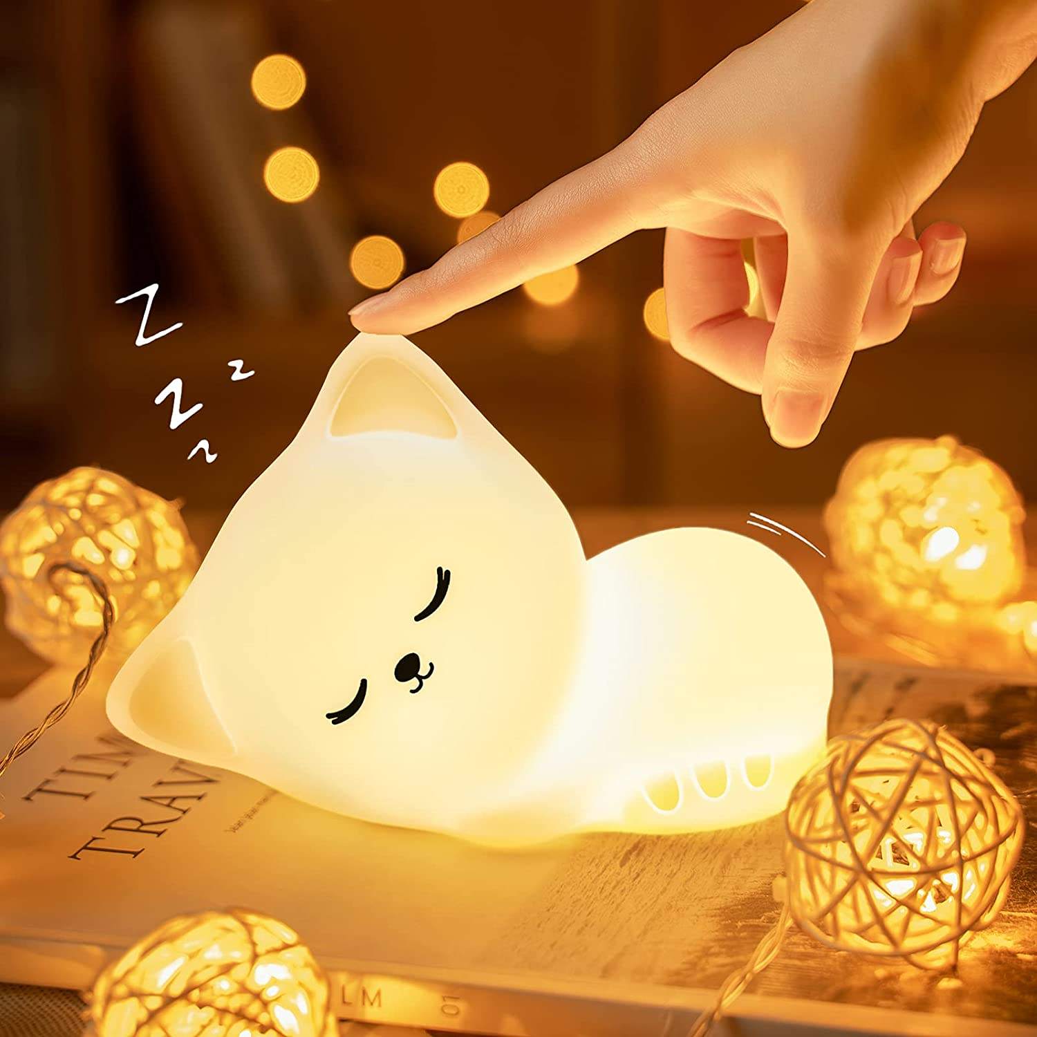 Kitty: Sleeping Cat Silicon Night Lamp