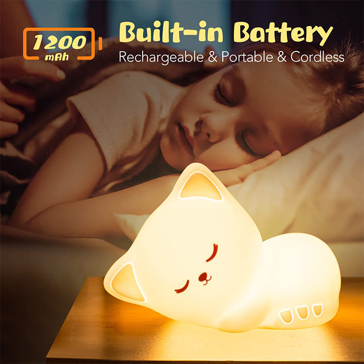 Kitty: Sleeping Cat Silicon Night Lamp