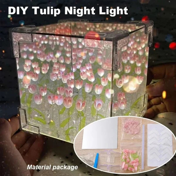 GlowCraft: Cute DIY Infinite Tulip Lamp