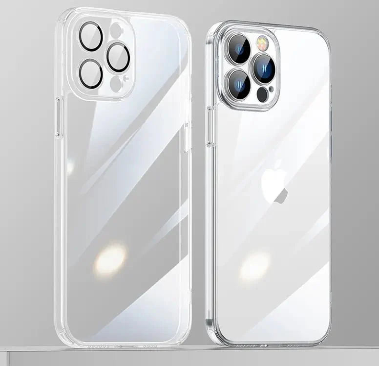 iPhone Never Yellowing Silicone Transparent Back Cover with Camera Protection