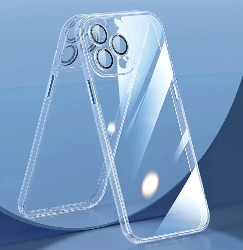 iPhone Never Yellowing Silicone Transparent Back Cover with Camera Protection