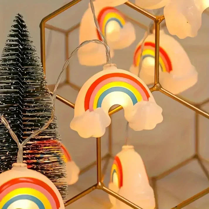 Cloudy: Cloud & Rainbow Decor String Fairy Lights