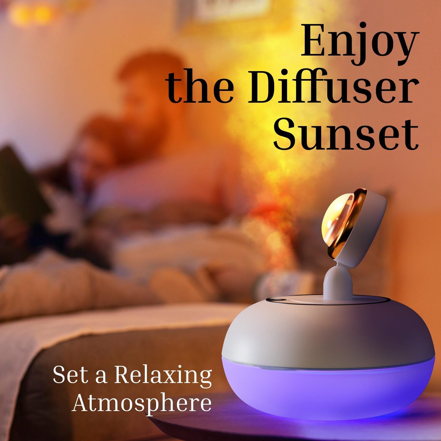 AuraMist: 2-in-1 Sunset Lamp Humidifier