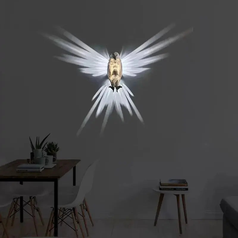 Raptor: Wall Mounted Eagle Wings 3D Decor LED Lamp & Night Light