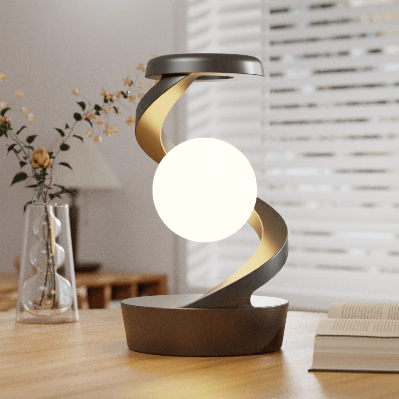 Beyond: Rotating Suspension RGB LED Lamp with Wireless Charger & Gesture Control