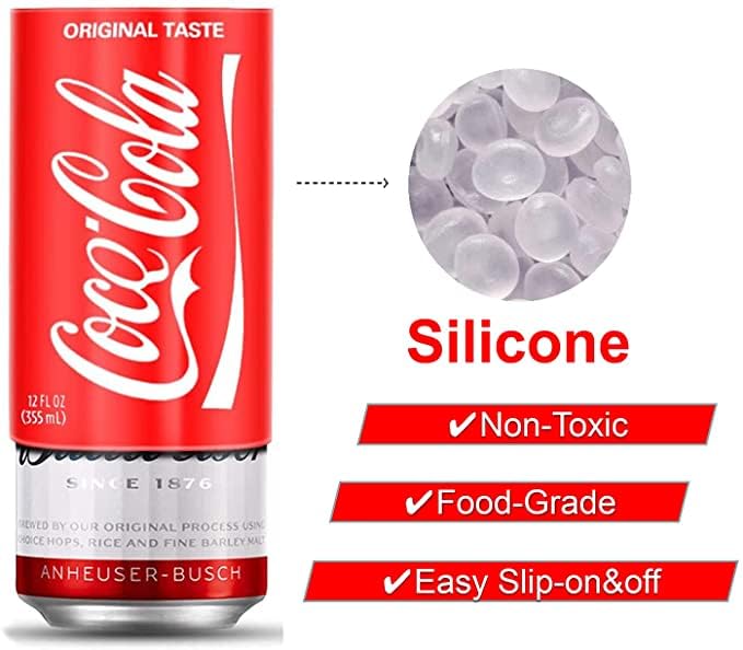 Boozie: Silicone Beer Can Sleeves with Insulation, Soda for 550ML Cans – Looks Like Regular Soda Can | Hide Alcoholic Beverage Easily | Cola & Monster (Pack of 2)