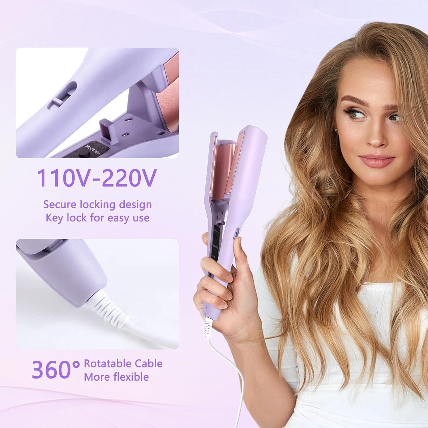 WavePro Wave Barrel Curling Iron