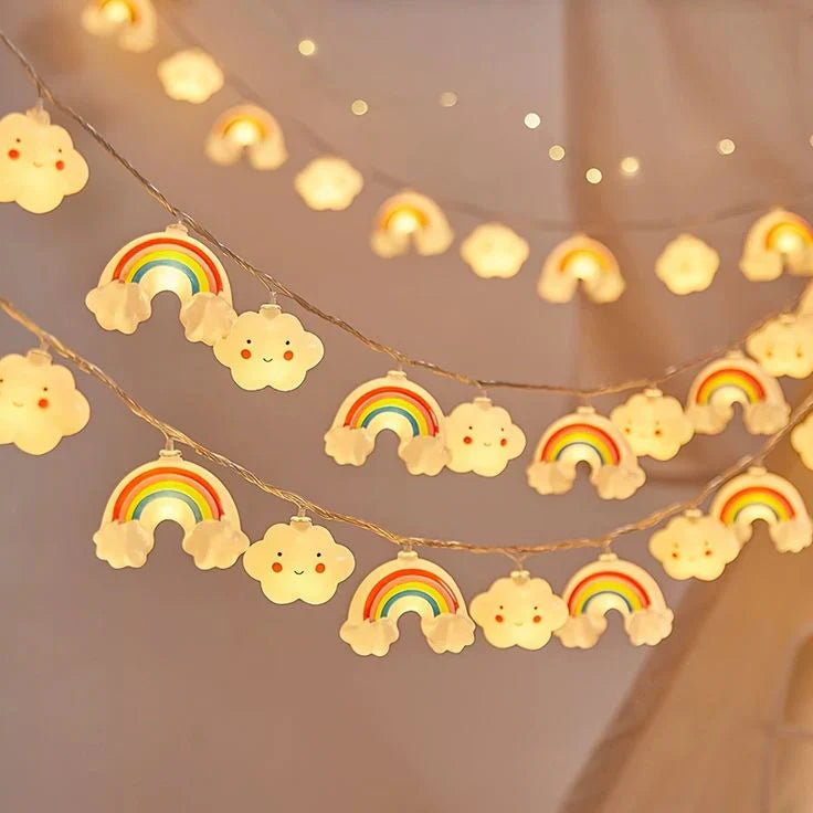 Cloudy: Cloud & Rainbow Decor String Fairy Lights