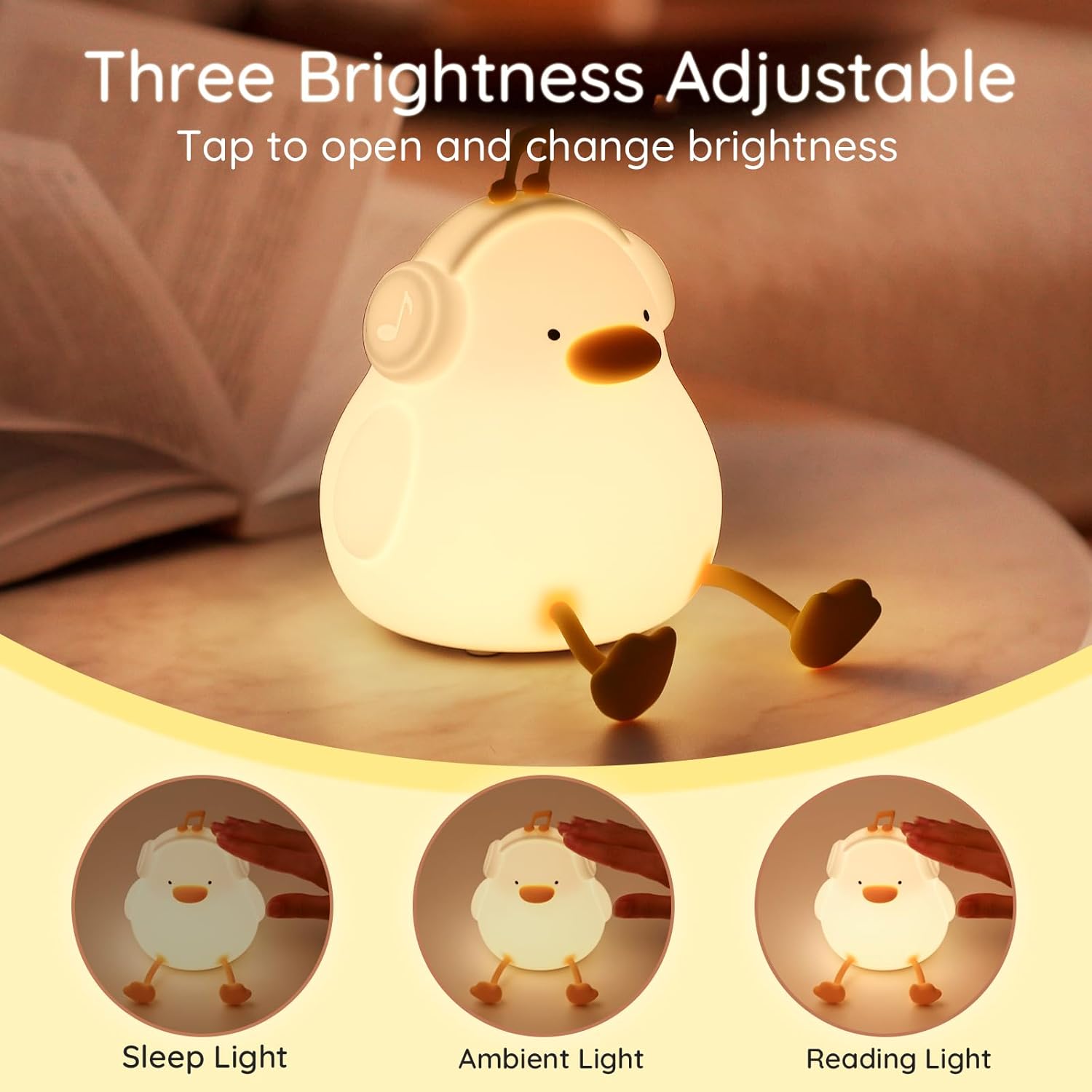 DJDuck: Adorable Silicone LED Lamp