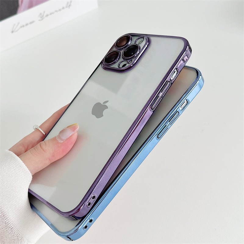 iPhone Never Yellowing Silicone Transparent Back Cover with Camera Protection