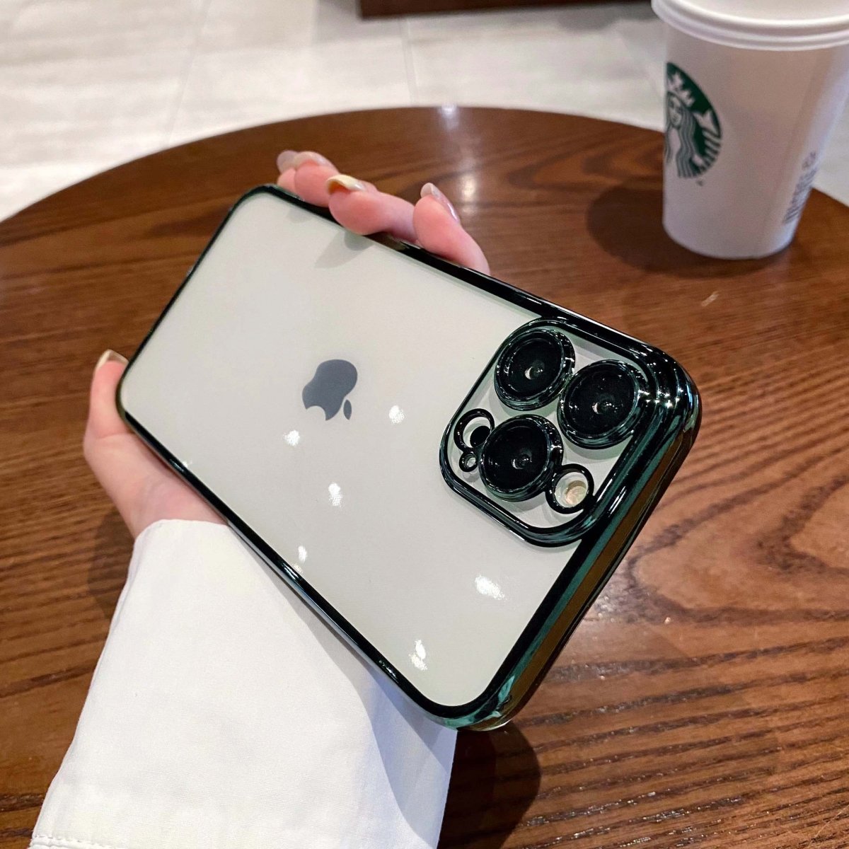 iPhone Never Yellowing Silicone Transparent Back Cover with Camera Protection