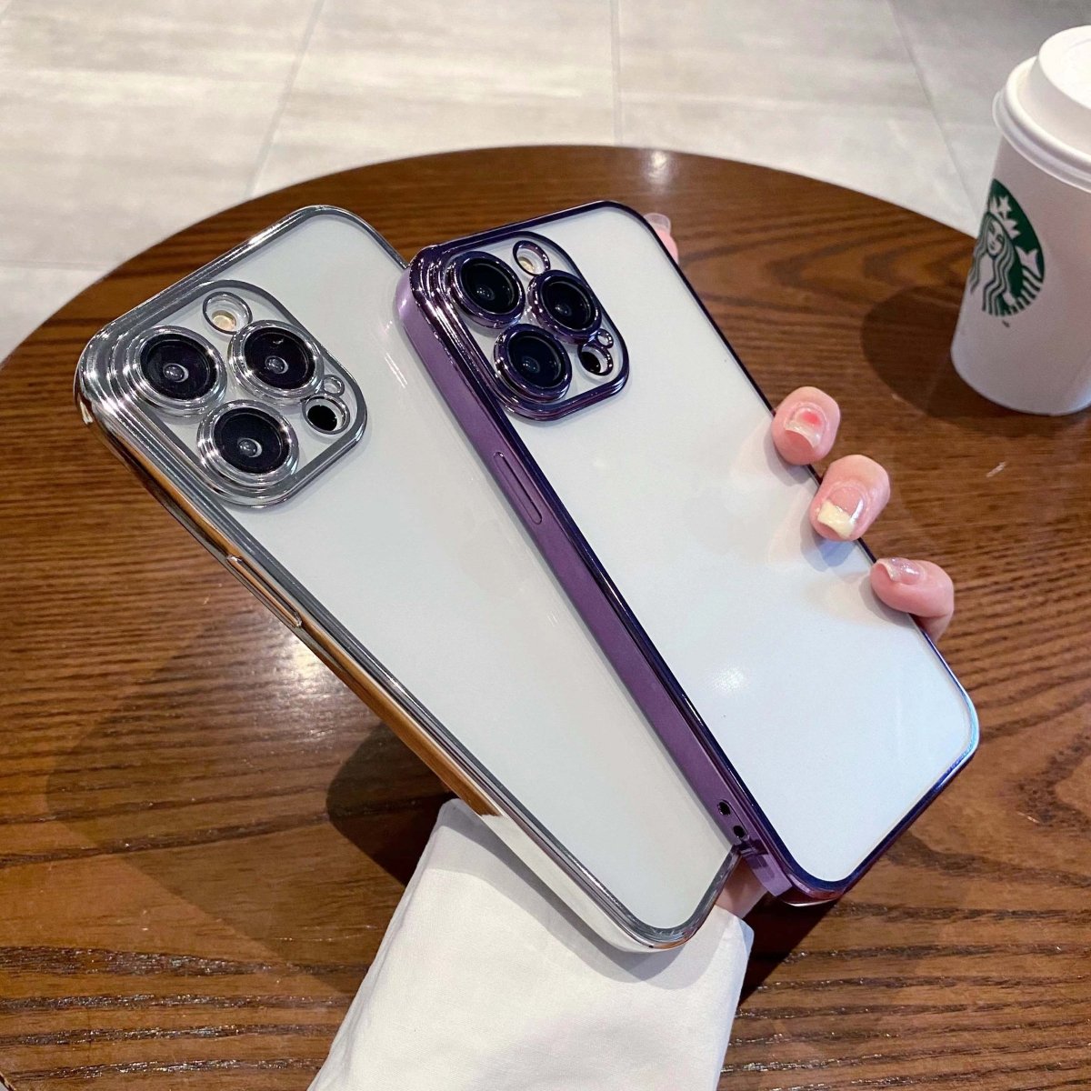 iPhone Never Yellowing Silicone Transparent Back Cover with Camera Protection