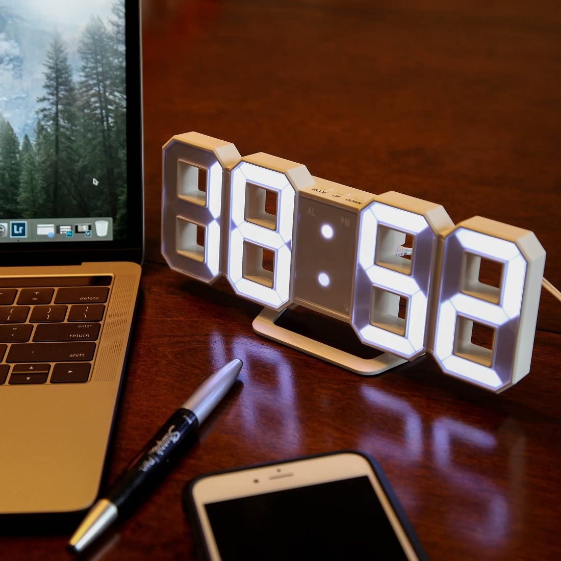 Acry: Pinterest inspired Big Display LED Clock with Alarm